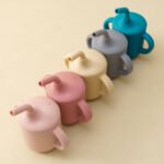 Food Grade Silicone BPA Free Baby Drinking Cup With Hidden and Straw Watertight Bottle for Kids Children - Image 3