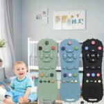 Baby Remote Control Teether Silicone Baby Anti-Eating Gloves Pacifier Bracelet Teething Stick Biting Toys