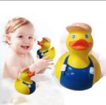 New Design Multicolor Water-resistant Floating Duck Bath Baby Shower Toys